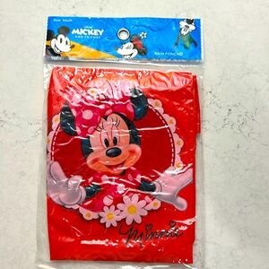 Minnie, mouse, red rain, poncho size youth